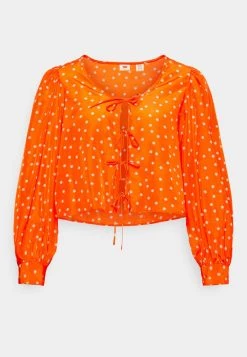 Levi's® Plus Damen FAWN TIE BLOUSE Bluse Orange -Günstiges L'Oréal Paris Geschäft 014439e6f2db43b996482b39879c06d4