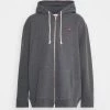 Levi's® Plus Herren BIG ORIGINAL ZIP UP Sweatjacke Charcoal Heather
