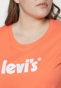 Levi's® Plus PERFECT TEE T Shirt Print Seasonal Poster Logo Persimmon Damen -Günstiges L'Oréal Paris Geschäft 0d6099906bb3467eaf053d986dbfb05c