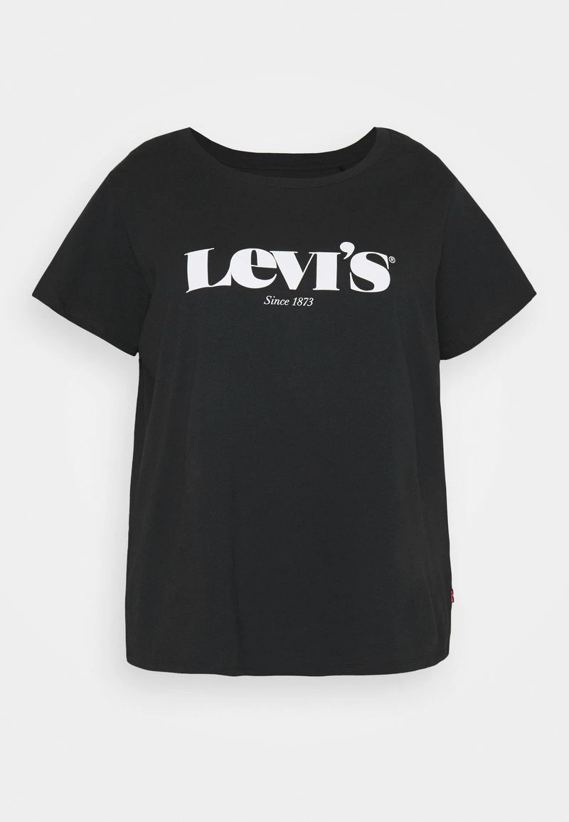 Levi's® Plus Damen PERFECT TEE T Shirt Print Black 7 Levi's® Plus Damen PERFECT TEE T Shirt Print Black - Image 5