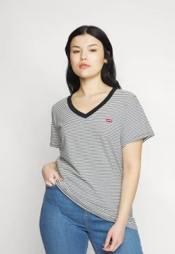 Levi's® Plus V NECK TEE T Shirt Print Black Damen -Günstiges L'Oréal Paris Geschäft 1dc6d38ad47f4a698920b42d28c93349