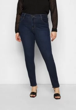 Levi's® Plus Damen 721 PL HI RISE SKINNY Jeans Skinny Fit Dark Blue Denim