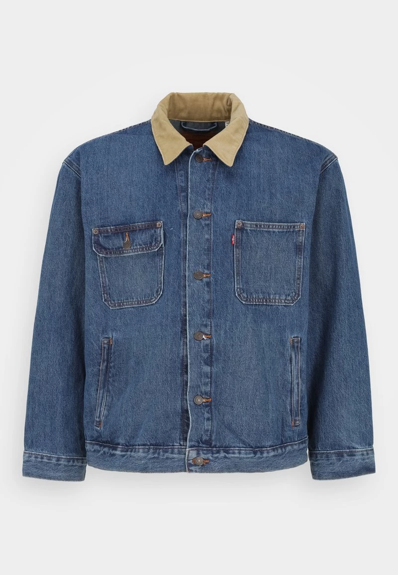 Levi's® Plus Herren BIG STOCK TRUCKER Jeansjacke Blue 3 Levi's® Plus Herren BIG STOCK TRUCKER Jeansjacke Blue