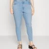 Levi's® Plus Damen PLUS MILE HIGH Jeans Skinny Fit Light Indigo Worn In
