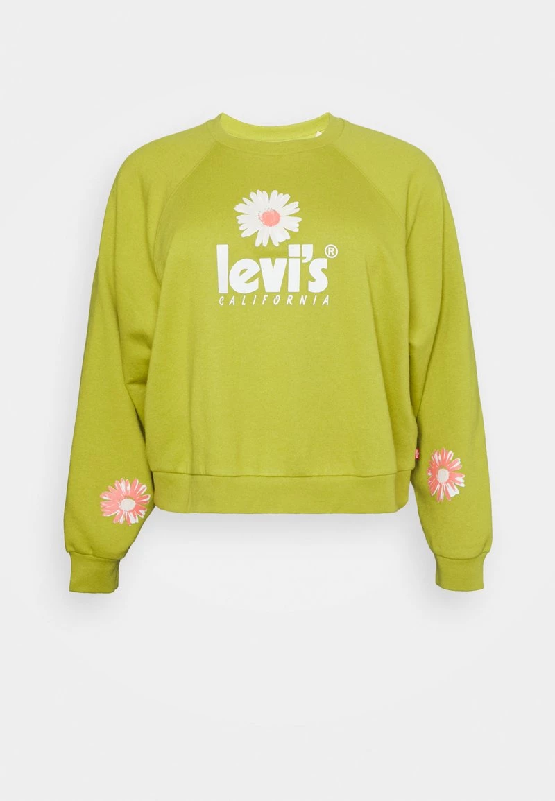 Levi's® Plus Damen VINTAGE RAGLAN CREW Sweatshirt Split Pea 3 Levi's® Plus Damen VINTAGE RAGLAN CREW Sweatshirt Split Pea
