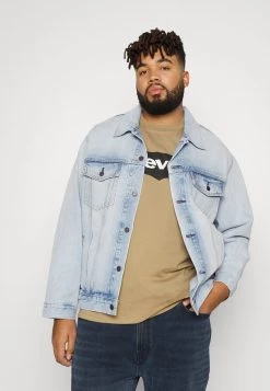 Levi's® Plus BIG TRUCKER Jeansjacke Light Blue Denim Herren
