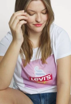 Levi's® Plus T Shirt Print White Damen -Günstiges L'Oréal Paris Geschäft 33d020a79971469196c56a4707a21591