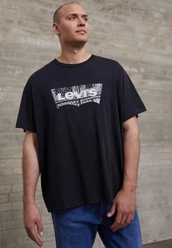 Levi's® Plus Herren BIG GRAPHIC TEE T Shirt Print Mineral Black