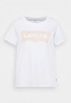 Levi's® Plus Damen PERFECT TEE T Shirt Print White -Günstiges L'Oréal Paris Geschäft 49d785a172254060b524e416965b86b4