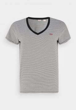 Levi's® Plus V NECK TEE T Shirt Print Black Damen -Günstiges L'Oréal Paris Geschäft 4c65cd7392dc407b876b3837c88a3e50