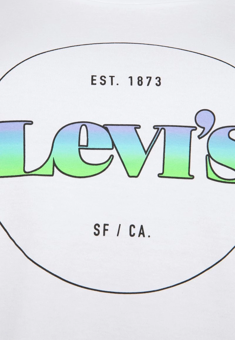 Levi's® Plus Damen PERFECT TEE T Shirt Print Circle Gradient White 7 Levi's® Plus Damen PERFECT TEE T Shirt Print Circle Gradient White - Image 5