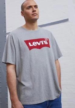 Levi's® Plus BIG GRAPHIC TEE T Shirt Print Graphic Midtone Grey Herren