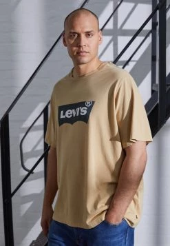 Levi's® Plus Herren BIG GRAPHIC TEE T Shirt Print Beige/sand