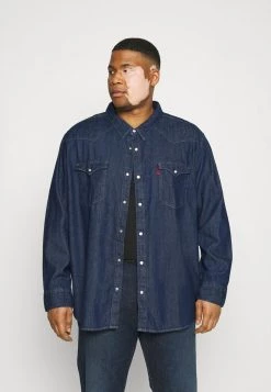 Levi's® Plus BIG BARSTOW WESTERN Hemd Red Cast Rinse Marbled T2 H2 19 Herren