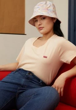 Levi's® Plus THE PERFECT TEE T Shirt Print Peach Puree Damen -Günstiges L'Oréal Paris Geschäft 6dc4bb2604b34a5bb64a4d55aeb5a64e