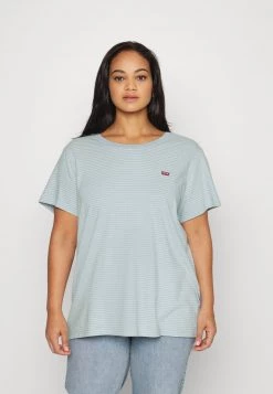 Levi's® Plus Damen PERFECT CREW TEE T Shirt Print Light Blue
