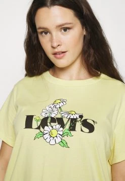 Levi's® Plus Damen VARSITY TEE T Shirt Print Lima Bean -Günstiges L'Oréal Paris Geschäft 75f1e4a893954460a8e473b6d4d8b8f9