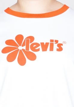 Levi's® Plus CROPPED JORDIE TEE T Shirt Print White/orange Damen -Günstiges L'Oréal Paris Geschäft 7711a7edf33b42da9463f334419c49b1