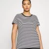 Levi's® Plus PERFECT CREW T Shirt Print Raita Caviar Damen