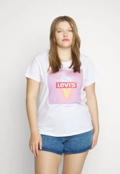 Levi's® Plus T Shirt Print White Damen -Günstiges L'Oréal Paris Geschäft 80af2cad6c8a438f9cc6cd340187fb84