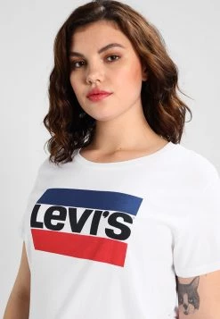 Levi's® Plus Damen PL THE PERFECT TEE T Shirt Print White -Günstiges L'Oréal Paris Geschäft 84bda2d19a2c4cdf810c86262c3064b3