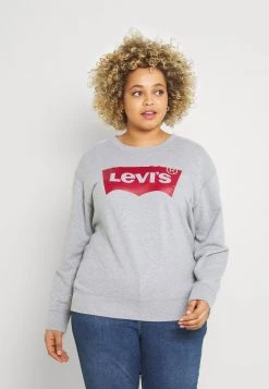 Levi's® Plus GRAPHIC STANDARD CREW Sweatshirt Heather Grey Damen