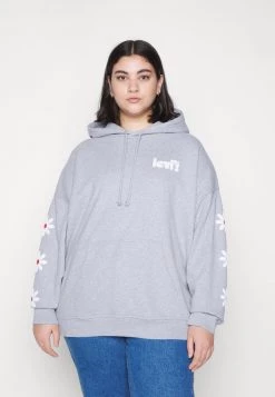Levi's® Plus Damen RIDER HOODIE Sweatshirt Heather Grey