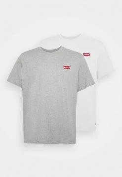 Levi's® Plus Herren 2er PACK T Shirt Basic White/mid Grey Heather