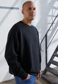 Levi's® Plus Herren BIG ORIGINAL CREW Sweatshirt Mineral Black
