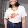 Levi's® Plus CROPPED JORDIE TEE T Shirt Print White/orange Damen -Günstiges L'Oréal Paris Geschäft 9217013e51fe40ce917df528a9af14f9
