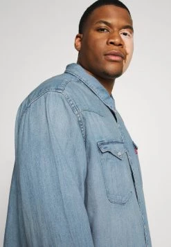 Levi's® Plus Herren BIG BARSTOW WESTERN Hemd Light Blue Denim -Günstiges L'Oréal Paris Geschäft 9608fb81ffb345088ad1bc2939d108e9