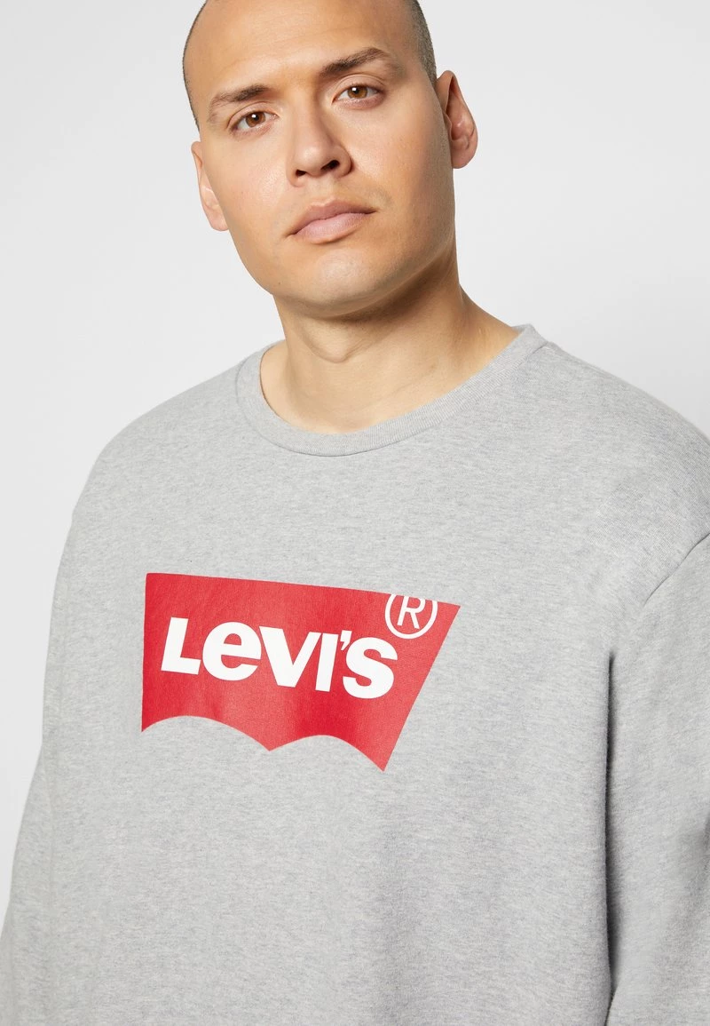 Levi's® Plus Herren BIG GRAPHIC CREW Sweatshirt Mottled Grey 8 Levi's® Plus Herren BIG GRAPHIC CREW Sweatshirt Mottled Grey - Image 6