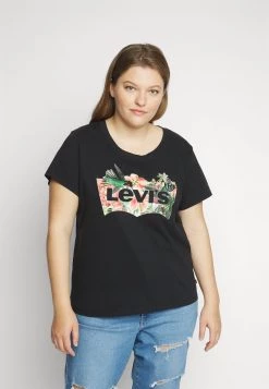 Levi's® Plus Damen PERFECT TEE T Shirt Print Black -Günstiges L'Oréal Paris Geschäft 99d0563cc1f54942a6b407f71d848721