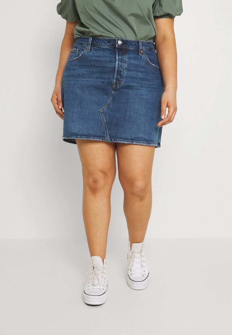 Levi's® Plus Damen DECONSTRUCTED SKIRT Minirock Troy Tricks Salsa 3 Levi's® Plus Damen DECONSTRUCTED SKIRT Minirock Troy Tricks Salsa