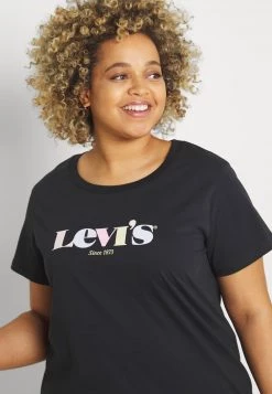 Levi's® Plus Damen PERFECT TEE T Shirt Print Black -Günstiges L'Oréal Paris Geschäft a614b3bb407341348ef0fd9c55a124d4