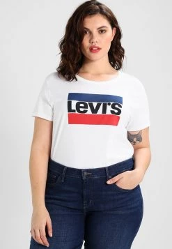 Levi's® Plus Damen PL THE PERFECT TEE T Shirt Print White