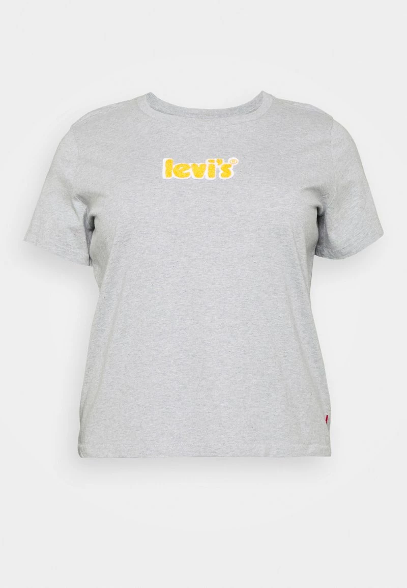 Levi's® Plus GRAPHIC CLASSIC TEE POSTER LOGO STARSTRUCK T Shirt Print Heather Grey Damen 3 Levi's® Plus GRAPHIC CLASSIC TEE POSTER LOGO STARSTRUCK T Shirt Print Heather Grey Damen