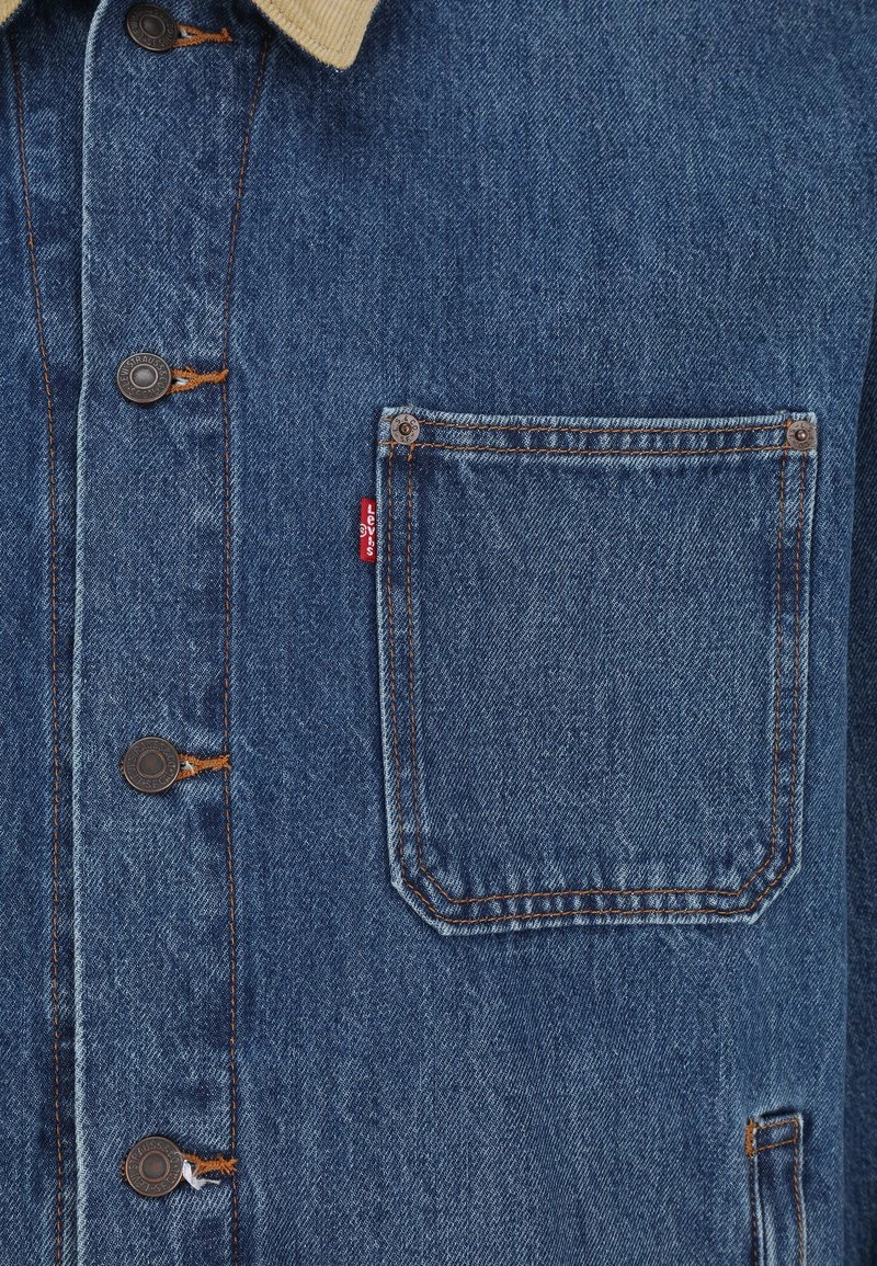 Levi's® Plus Herren BIG STOCK TRUCKER Jeansjacke Blue 5 Levi's® Plus Herren BIG STOCK TRUCKER Jeansjacke Blue - Image 3