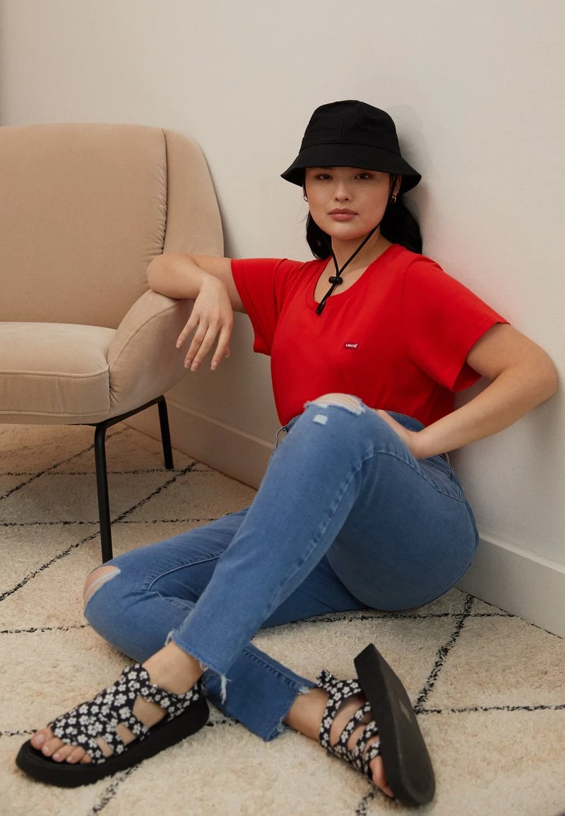 Levi's® Plus THE PERFECT TEE T Shirt Print Poppy Red Damen 3 Levi's® Plus THE PERFECT TEE T Shirt Print Poppy Red Damen