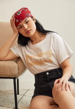 Levi's® Plus Damen PERFECT TEE T Shirt Print White -Günstiges L'Oréal Paris Geschäft de33f9d68f8744aeb038218efee1a0d4