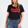 Levi's® Plus PERFECT TEE T Shirt Print Plus Batwing Jet Black Damen -Günstiges L'Oréal Paris Geschäft e44398f45cf54c1e8f819d6c33c926ee