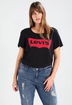 Levi's® Plus PERFECT TEE T Shirt Print Plus Batwing Jet Black Damen