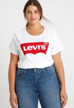 Levi's® Plus Damen PERFECT TEE T Shirt Print Plus Batwing White