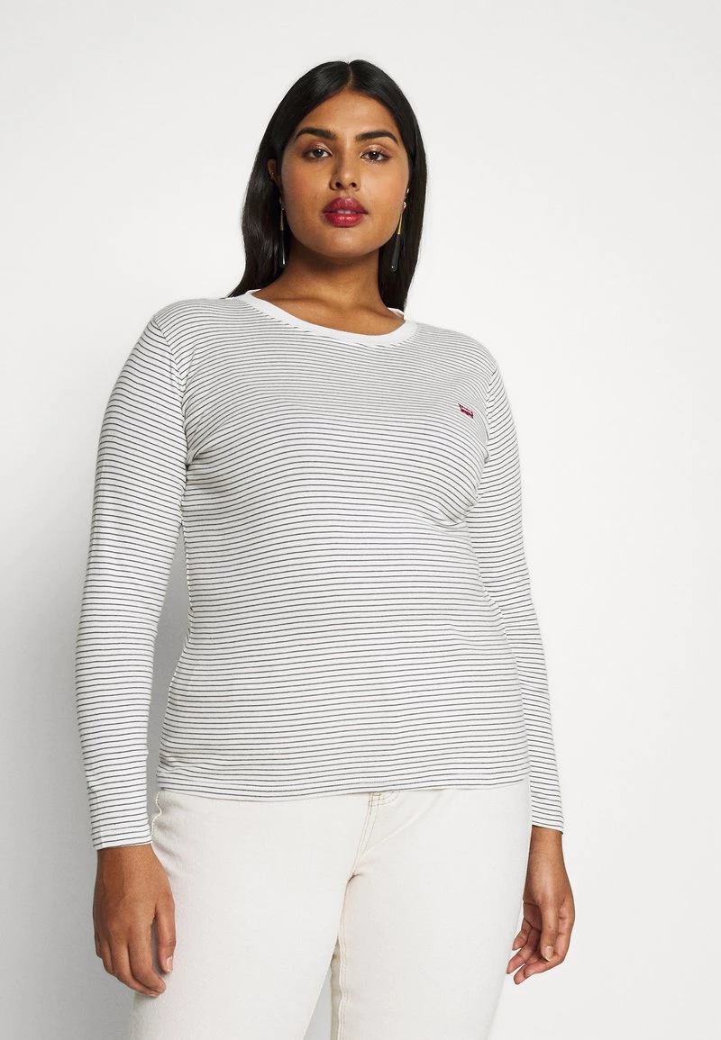 Levi's® Plus Damen BABY TEE Langarmshirt Ecru/black 3 Levi's® Plus Damen BABY TEE Langarmshirt Ecru/black