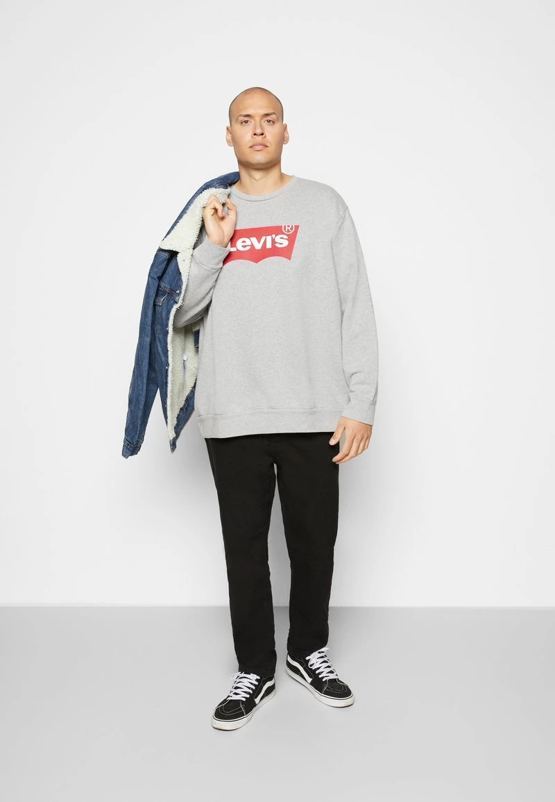 Levi's® Plus Herren BIG GRAPHIC CREW Sweatshirt Mottled Grey 4 Levi's® Plus Herren BIG GRAPHIC CREW Sweatshirt Mottled Grey - Image 2