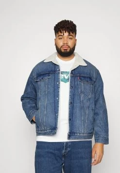Levi's® Plus BIG TRUCKER Jeansjacke Blue Denim Herren