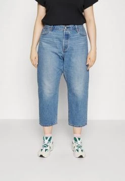 Levi's® Plus Damen 501® CROP Jeans Straight Leg Medium Indigo Worn In