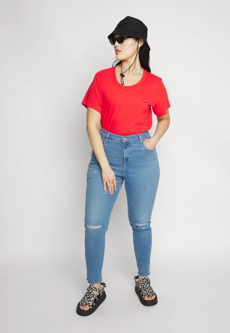 Levi's® Plus THE PERFECT TEE T Shirt Print Poppy Red Damen 4 Levi's® Plus THE PERFECT TEE T Shirt Print Poppy Red Damen - Image 2
